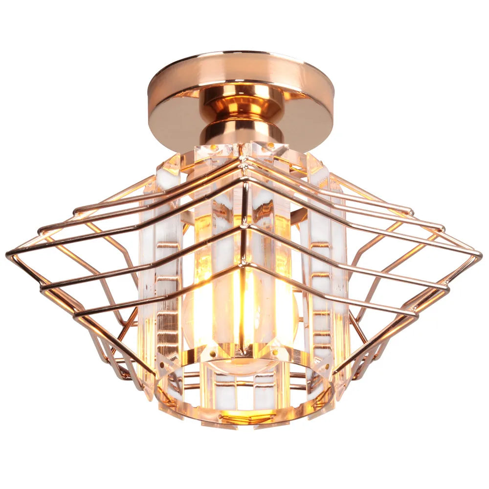 Moderne Kristall-Deckenlampe – Elegante Nordic Deckenleuchte für Wohnzimmer und Flur