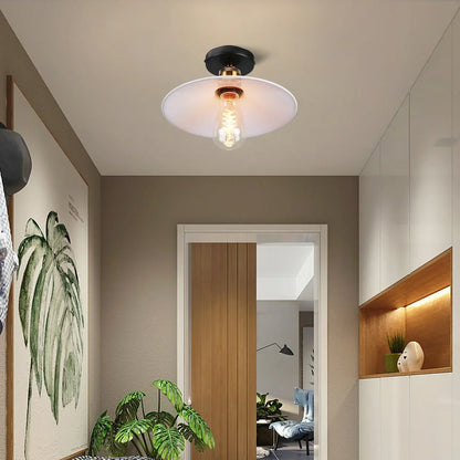 Vintage-Deckenlampe im Industriedesign, Metalllampe für Wohnzimmer oder Schlafzimmer, LED-kompatibel
