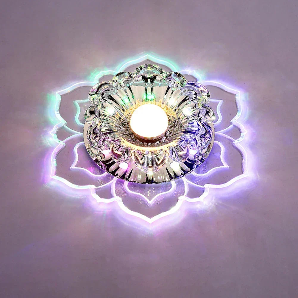 Elegante Kristall-Deckenleuchte mit LED – moderne Beleuchtung für Wohnräume