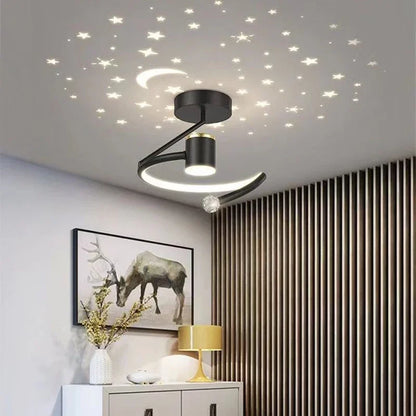 LED-Deckenleuchte mit Sternenhimmel – Modernes Kronleuchterdesign für das Kinderzimmer und das Wohnzimmer