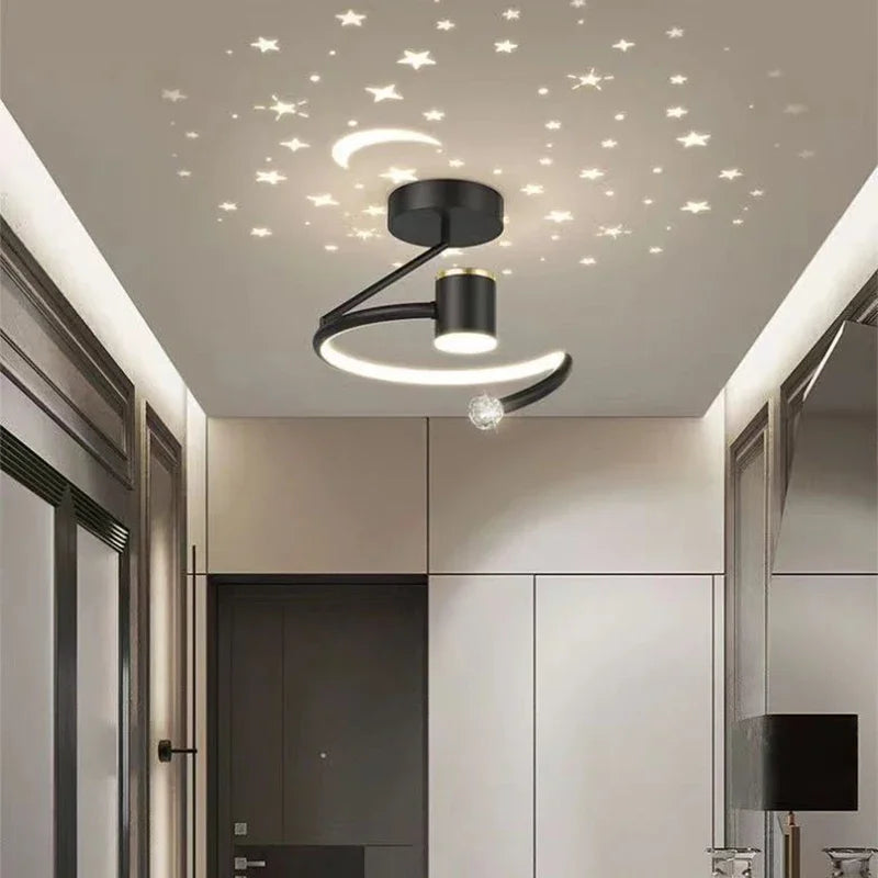LED-Deckenleuchte mit Sternenhimmel – Modernes Kronleuchterdesign für das Kinderzimmer und das Wohnzimmer