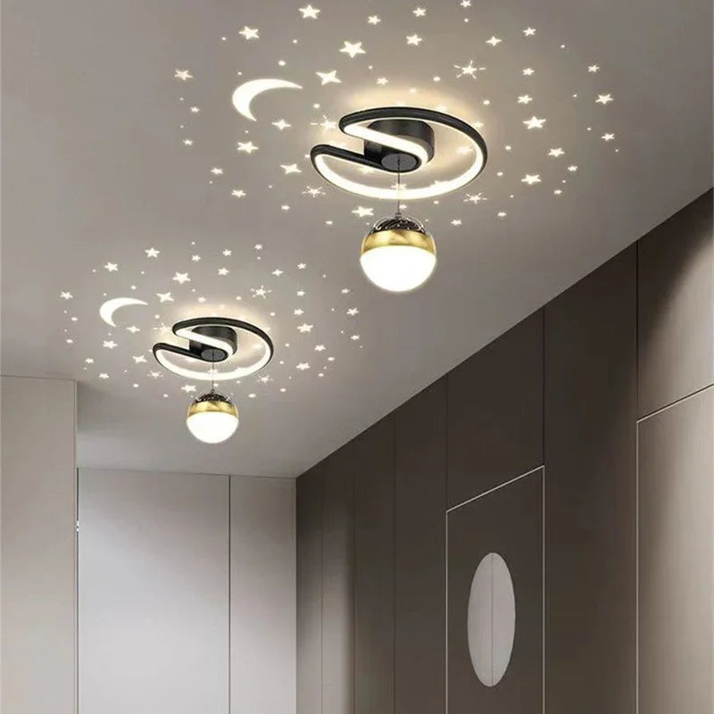 LED-Deckenleuchte mit Sternenhimmel – Modernes Kronleuchterdesign für das Kinderzimmer und das Wohnzimmer
