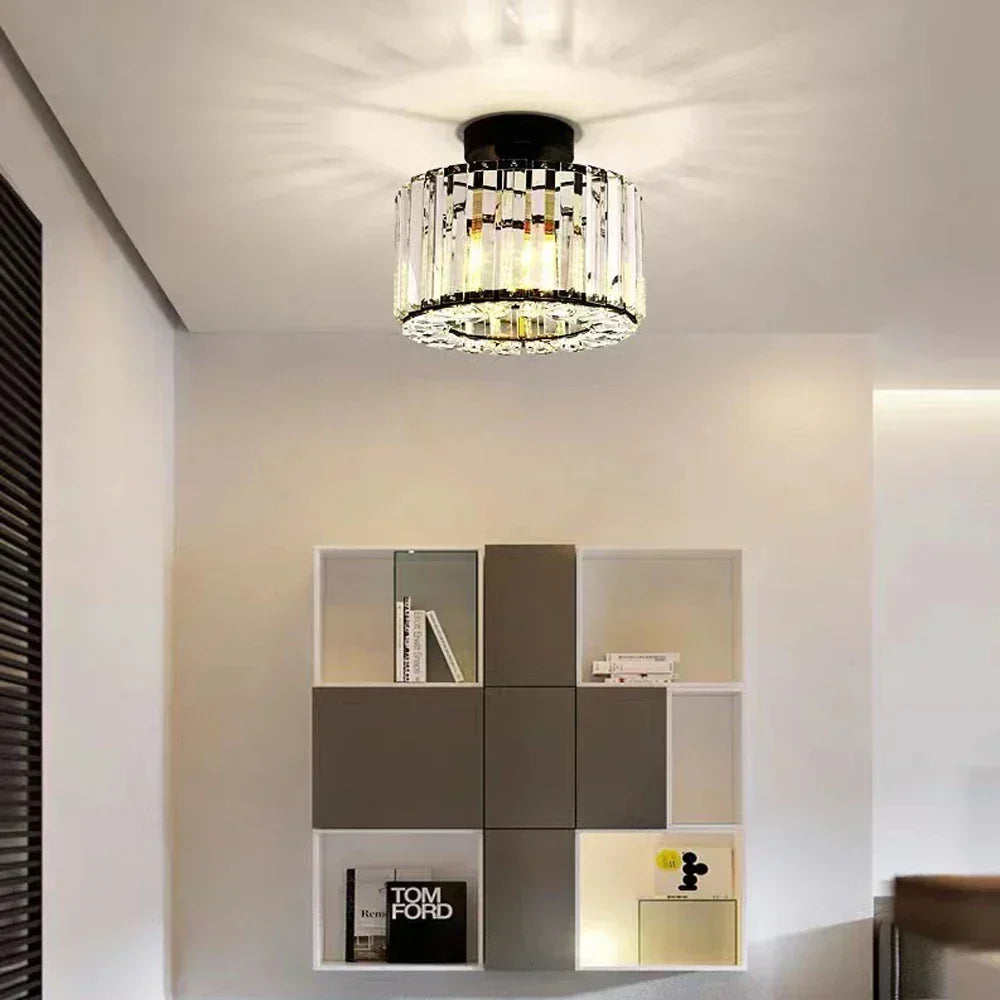 Luxus Kristall Deckenlampe - Moderner Glanz für Wohnzimmer, Schlafzimmer & Flur