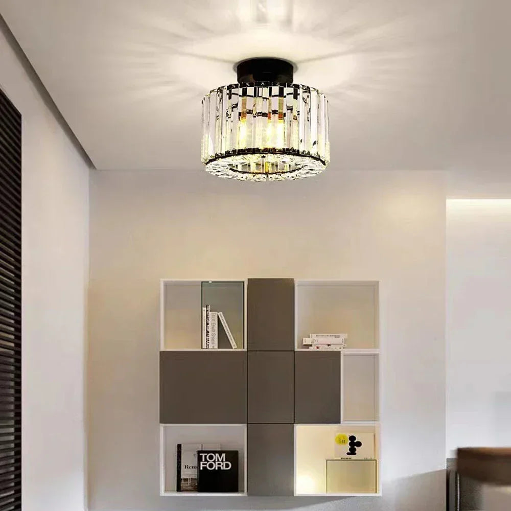 Elegante Kristall-Deckenleuchte – Luxuriöse Beleuchtung für das Wohnzimmer und den Flur