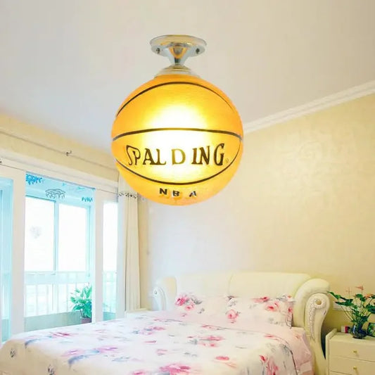 LED-Deckenleuchte im Ball-Design - Kinderzimmerlampe mit Glasball