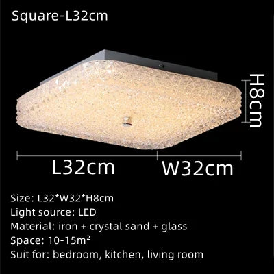 Eleganter LED-Kronleuchter – Moderne Deckenleuchte mit Kristall für Wohnzimmer und Schlafzimmer