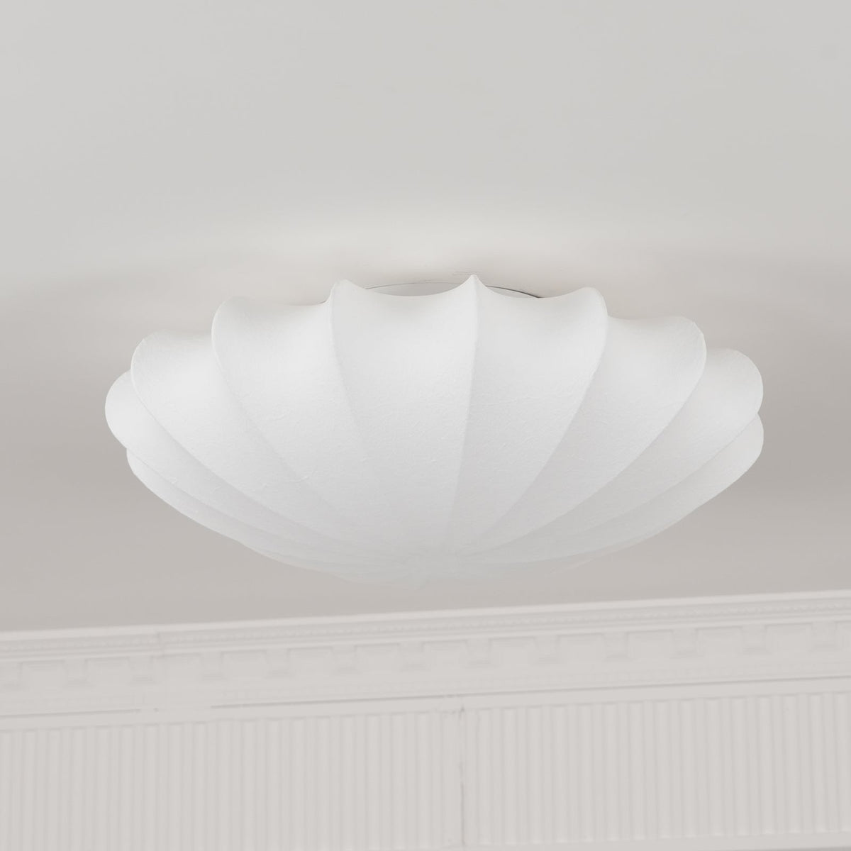 Schalenförmige Stoff-Deckenlampe Elegantes Design