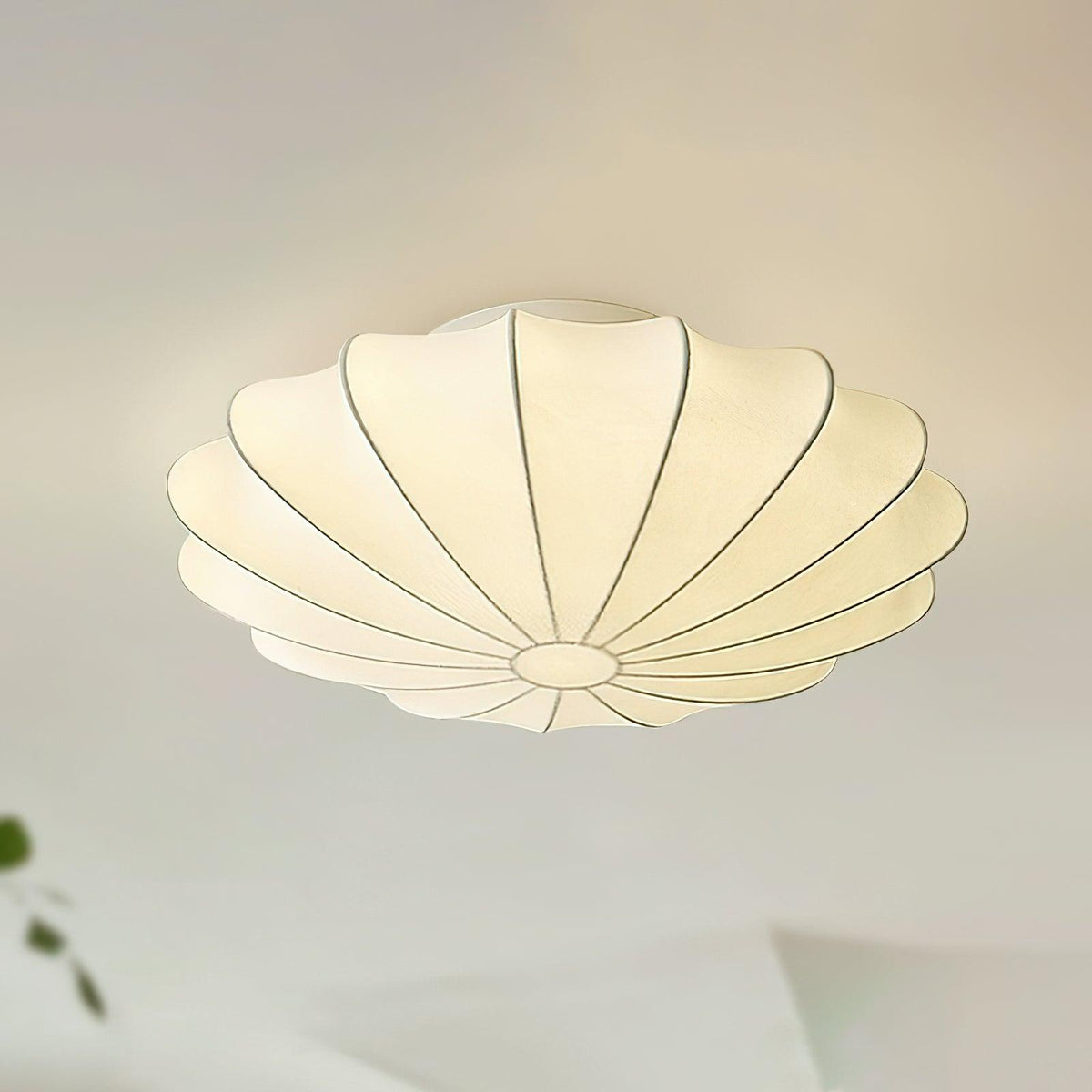 Schalenförmige Stoff-Deckenlampe Elegantes Design
