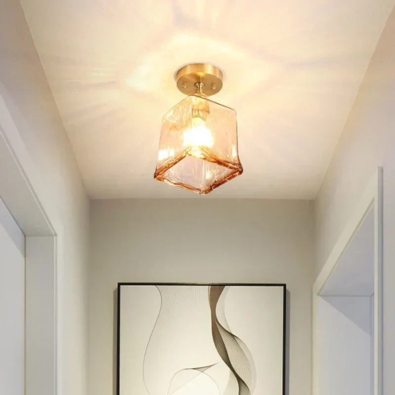 Nordic Deckenleuchte mit kreativem Glasschirm-Design – Modernes Design für Flur und Wohnzimmer