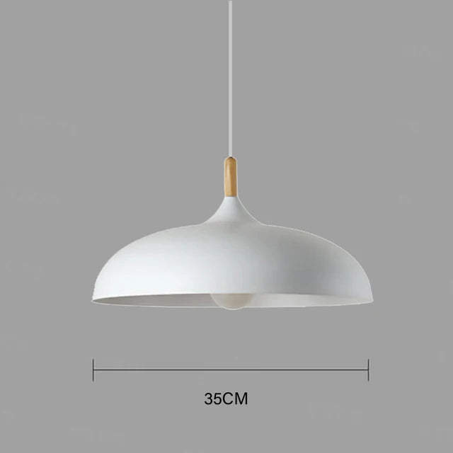 Moderne Deckenlampe Eichenholz | Skandinavische Pendelleuchte für das Wohnzimmer