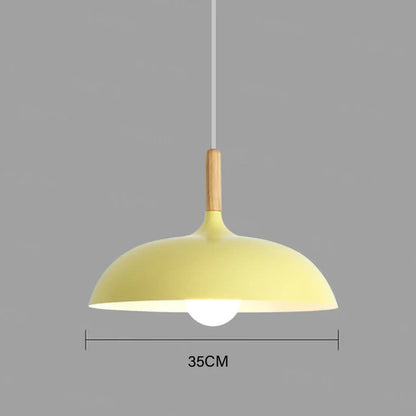 Moderne Deckenlampe Eichenholz | Skandinavische Pendelleuchte für das Wohnzimmer