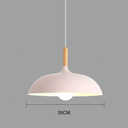 Moderne Deckenlampe Eichenholz | Skandinavische Pendelleuchte für das Wohnzimmer