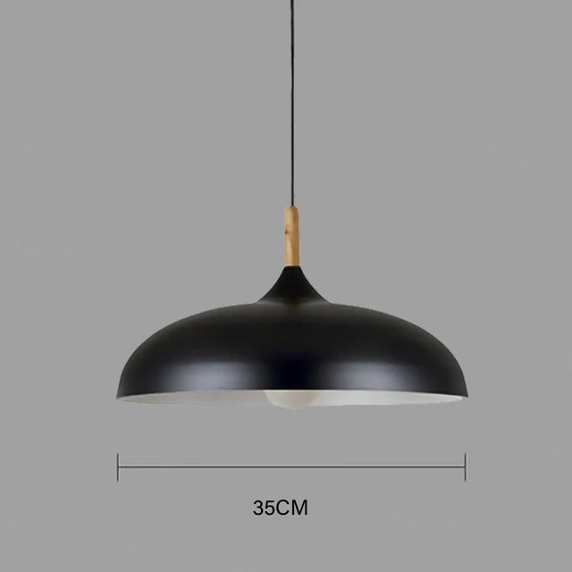 Moderne Deckenlampe Eichenholz | Skandinavische Pendelleuchte für das Wohnzimmer