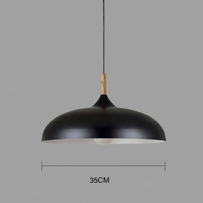 Moderne Deckenlampe Eichenholz | Skandinavische Pendelleuchte für das Wohnzimmer