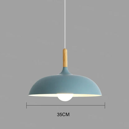 Moderne Deckenlampe Eichenholz | Skandinavische Pendelleuchte für das Wohnzimmer