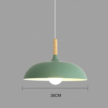Moderne Deckenlampe Eichenholz | Skandinavische Pendelleuchte für das Wohnzimmer