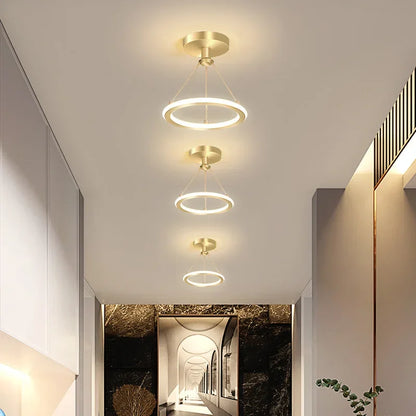 Moderne LED-Deckenleuchte für Flur und Eingangsbereich, minimalistische Beleuchtung