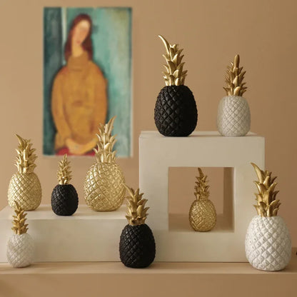 Goldene Ananas Wohnkultur