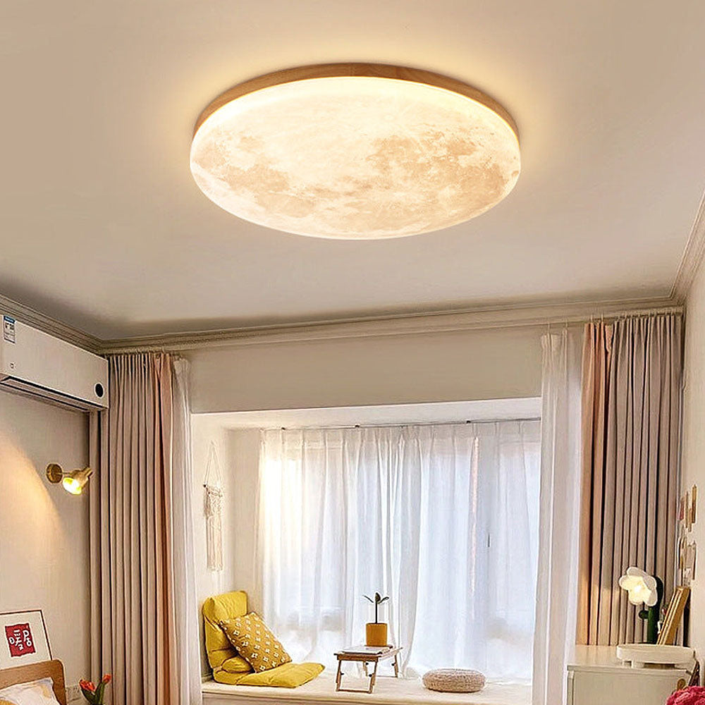 LunaGlow - Mondlampe Deckenlampe mit sanfter LED-Beleuchtung