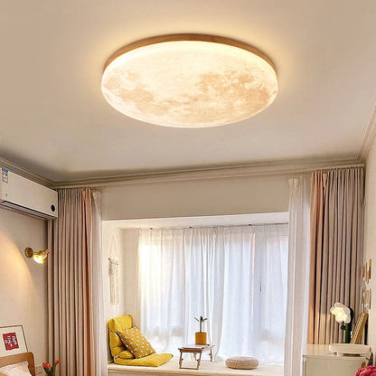LunaGlow - Mondlampe Deckenlampe mit sanfter LED-Beleuchtung