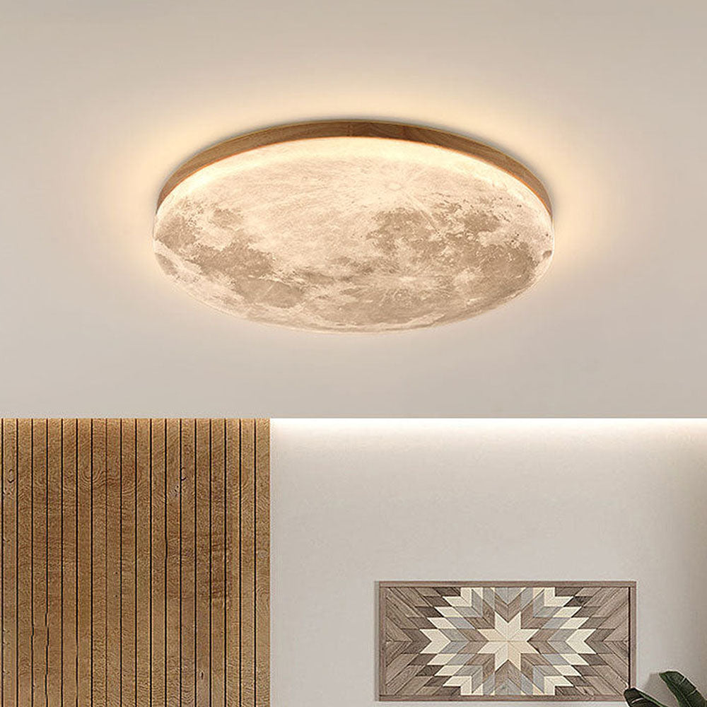 LunaGlow - Mondlampe Deckenlampe mit sanfter LED-Beleuchtung