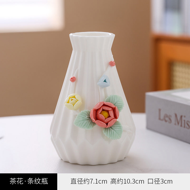 Dekorative florale Keramikvase
