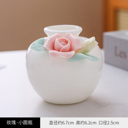 Dekorative florale Porzellanvase