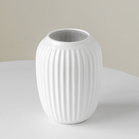 Textured modern decorative ceramic vase