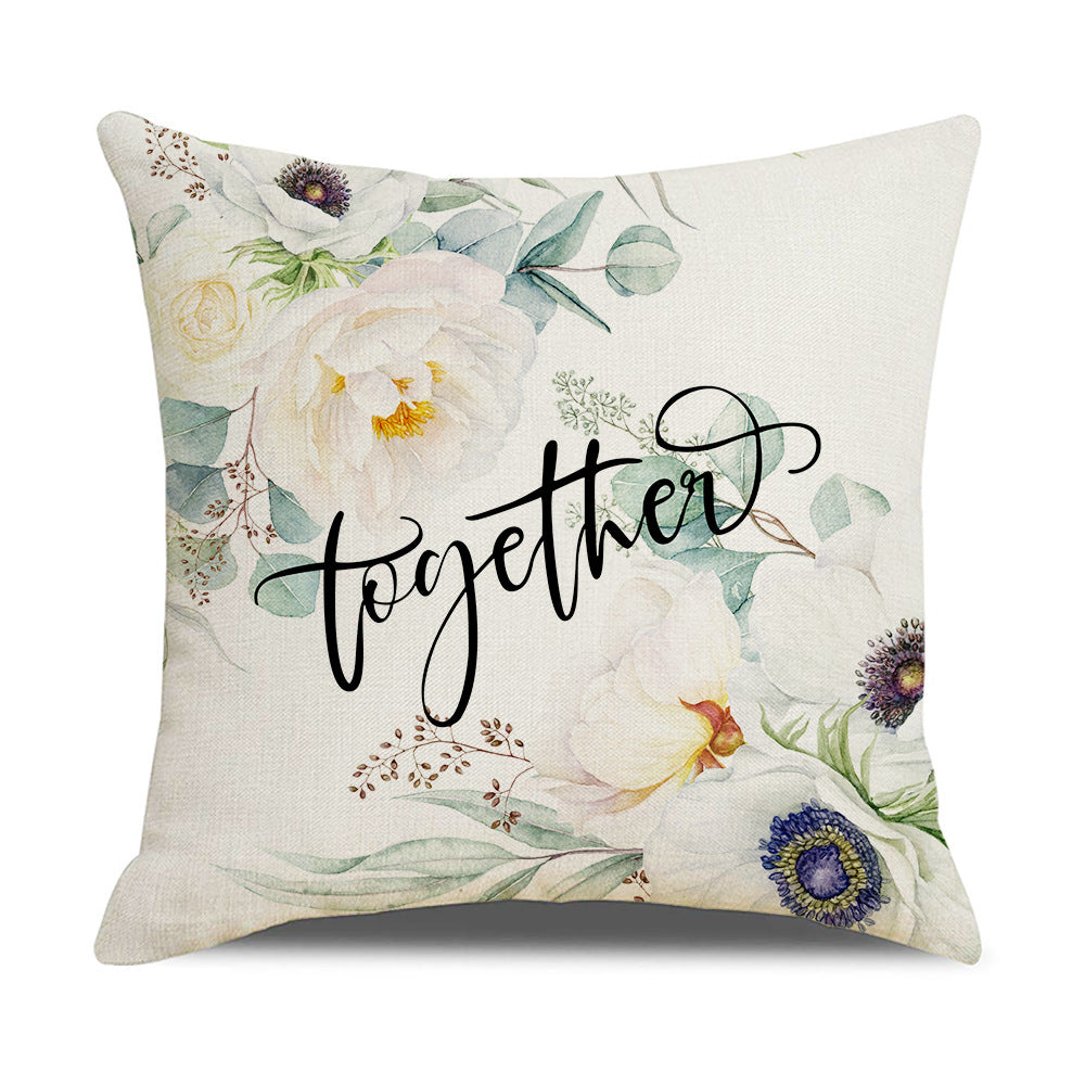 Eleganter Kissenbezug mit floralen Designs Heim Zeile