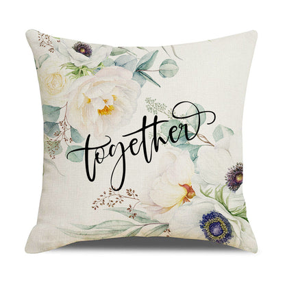 Eleganter Kissenbezug mit floralen Designs Heim Zeile