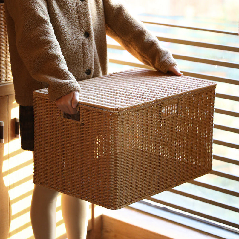 Multifunktionale Aufbewahrungsbox aus natürlicher Weidenrinde