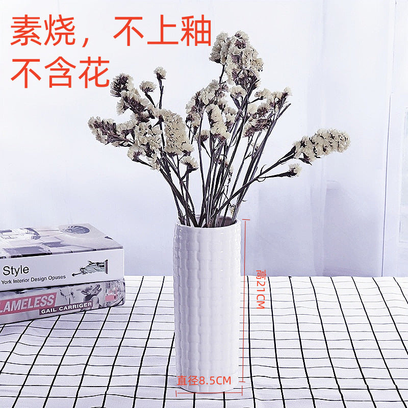 Textur minimalistische Keramikblumen-Vase