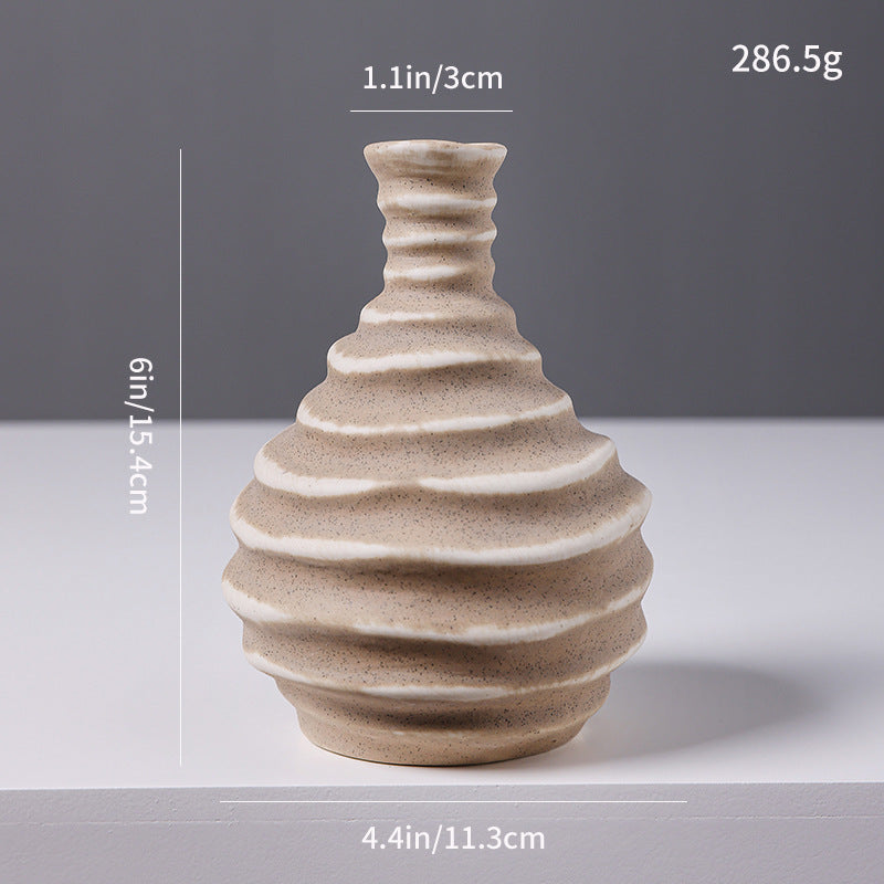 Abstrakte Keramikkunst Vase