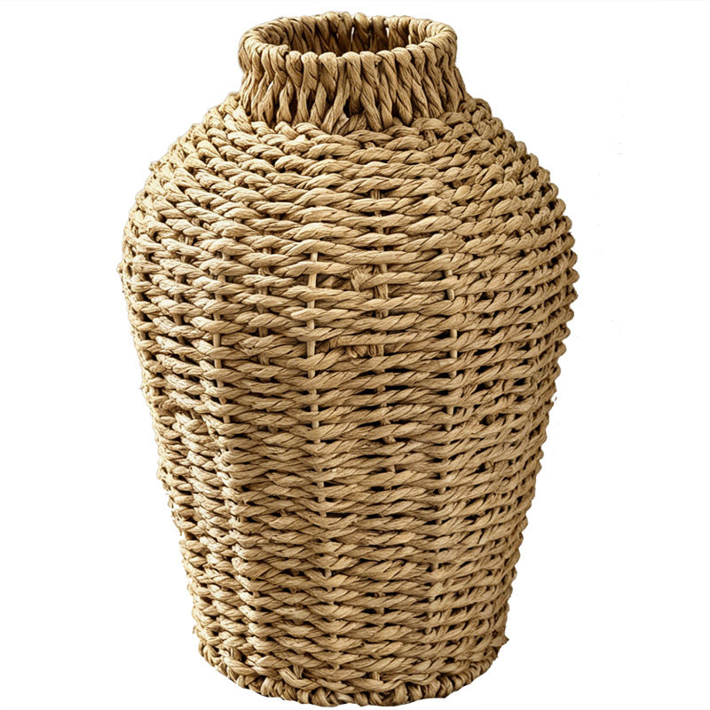 Handgewebter Seegras Deko Vase Korb