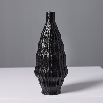 Texturierte keramische dekorative Vase