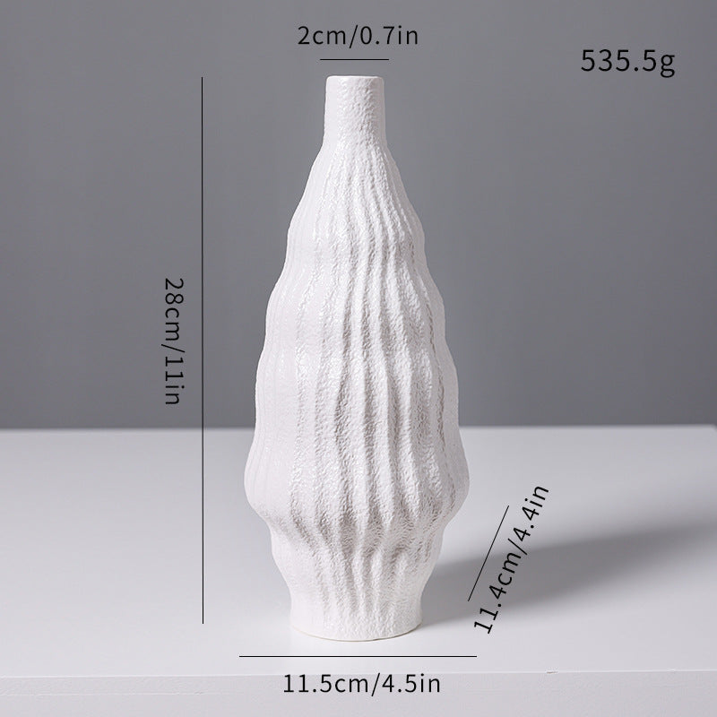 Texturierte keramische dekorative Vase