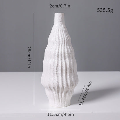 Texturierte keramische dekorative Vase