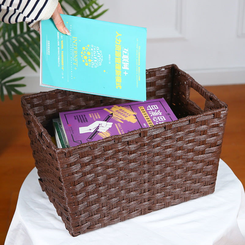 Stilvolle Aufbewahrungsbox mit dekorativem Stoffeinsatz