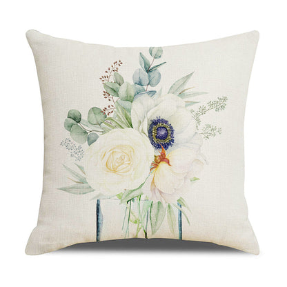 Eleganter Kissenbezug mit floralen Designs Heim Zeile
