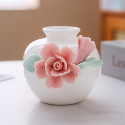 Dekorative florale Porzellanvase