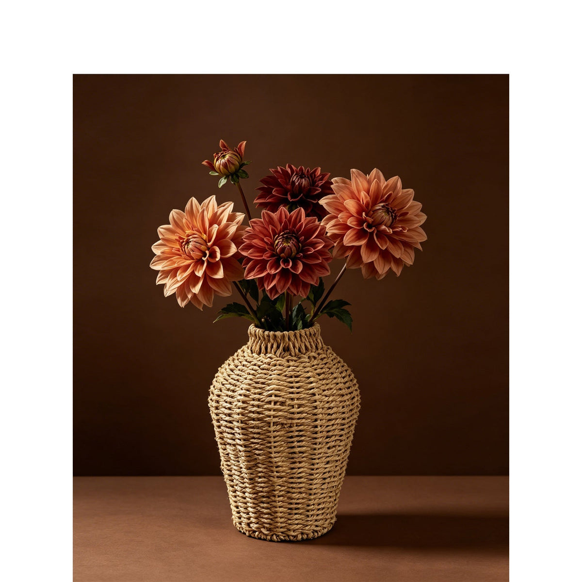 Handgewebter Seegras Deko Vase Korb