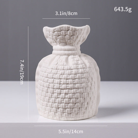 Strukturierte dekorative Keramikvase