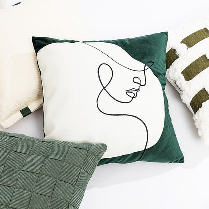 Dekorativer Kissenbezug mit modernem Minimalismus und einzigartigem Kunstdesign Heim Linie