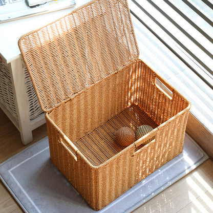 Multifunktionale Aufbewahrungsbox aus natürlicher Weidenrinde