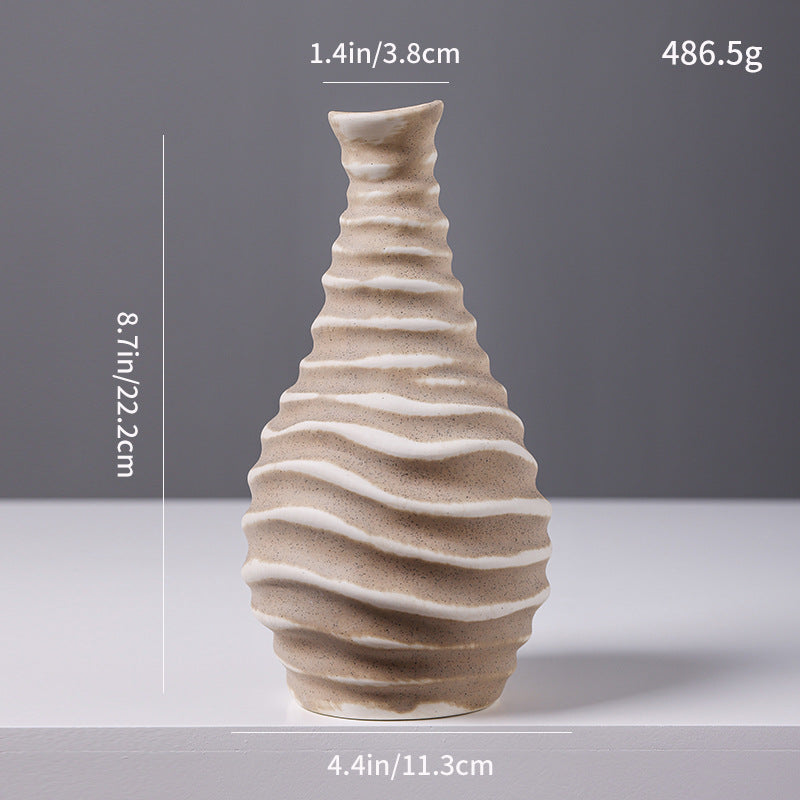 Abstrakte Keramikkunst Vase