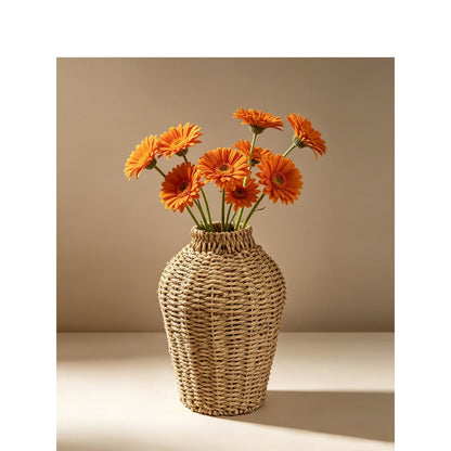 Handgewebter Seegras Deko Vase Korb