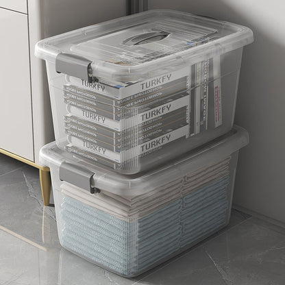 Praktische und stapelbare Aufbewahrungsbox mit Rollen