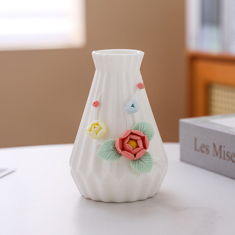 Dekorative florale Keramikvase