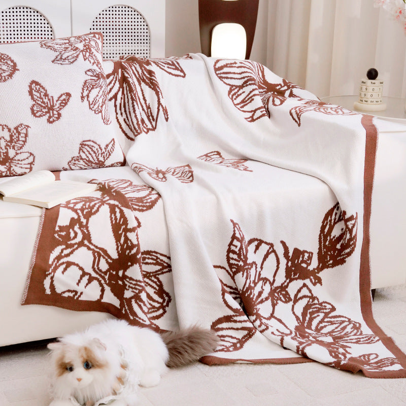 Dekorative Wurfdecke mit Blumenmuster Heim Zeile