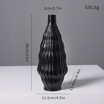 Texturierte keramische dekorative Vase